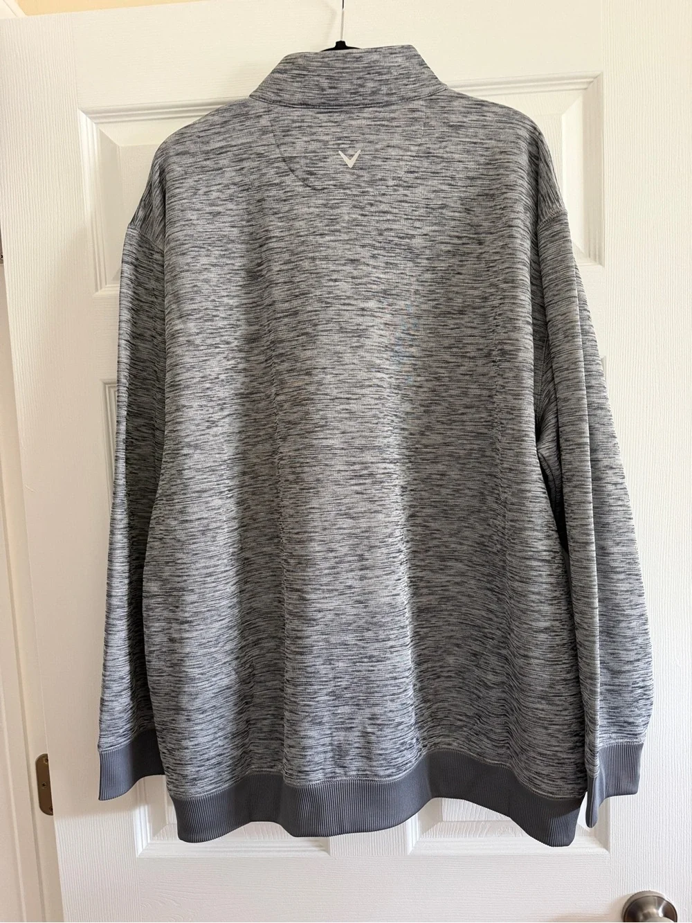 Callaway Men's Heather Gray Quarter-Zip Crewneck Sweater